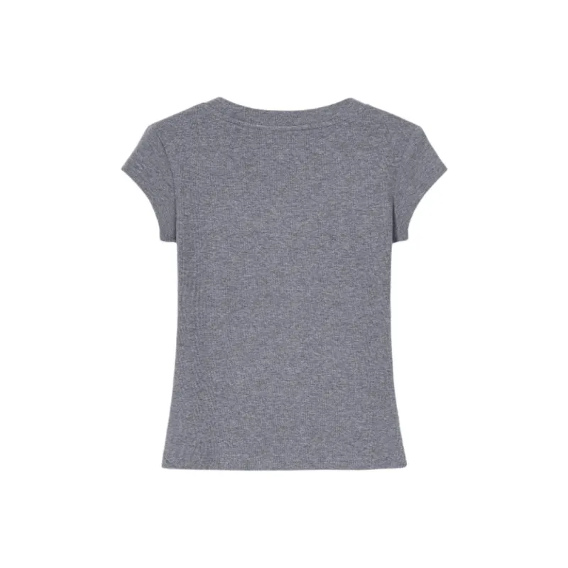 SLEEP AT 11 T Shirts Women's Gray-1