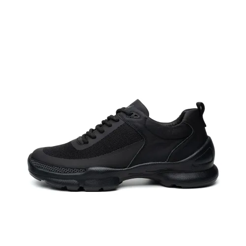 FED Breathable And Lightweight Low Top Casual Shoes Men's Black