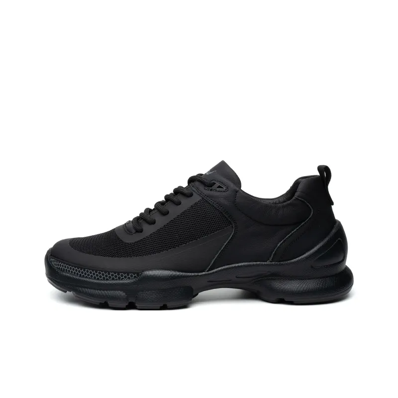 FED Breathable And Lightweight Low Top Casual Shoes Men's Black-0