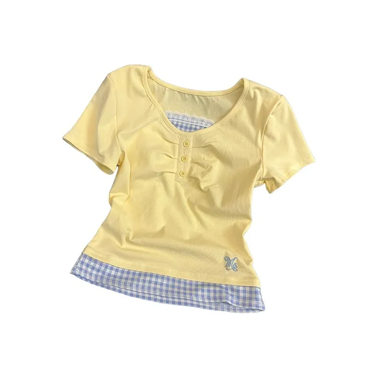 GOSO T Shirts Women's Yellow-0