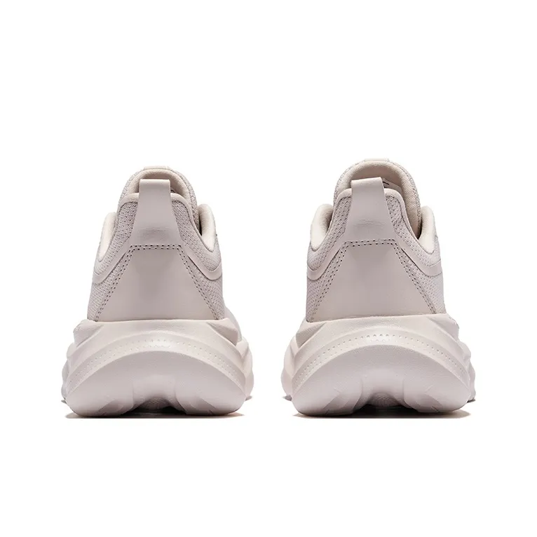 Erke Shock Absorbers Rebound Low Top City Commute Running Shoes Women's Pink Gray-3