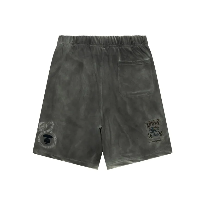 Aape Casual Shorts Men Gray GYL-1