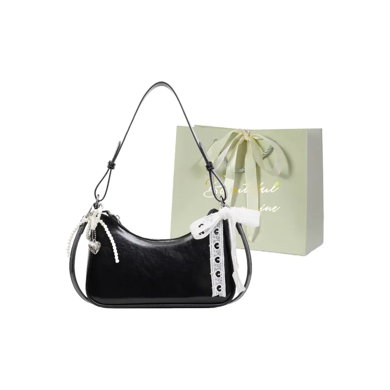 JIANGLIDA PU Dumpling Bag Shoulder Bag Regular Women's Ecru/Pink/Yellow/Black-12
