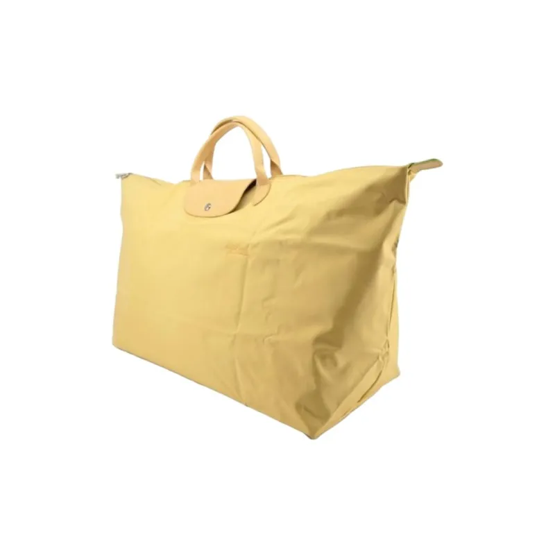 LONGCHAMP Le Pliage Green Recycled Polyamide Canvas Bag Tote Bag Portable Travel Bag Medium Size Men's Yellow-2