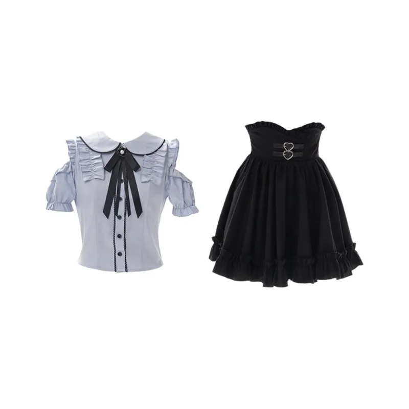 AHDO Two Piece Skirt Sets Women's-0