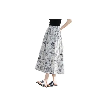 Still Quiet Casual Long Skirt Women's
