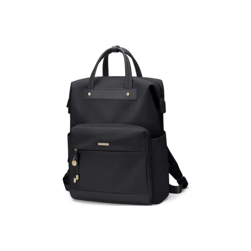 GOLF Synthetic Leather Patchwork Fabric Backpack Large Size Women's Multicolor