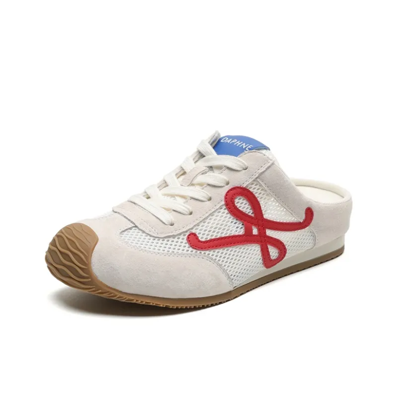 DAPHNE Rubber Sole Closed Toe Slippers Women's-6