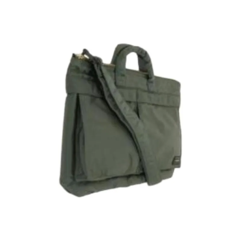 PORTER Solid Color Shoulder Bag, Crossbody Bag, Handbag Unisex Sage Green-1