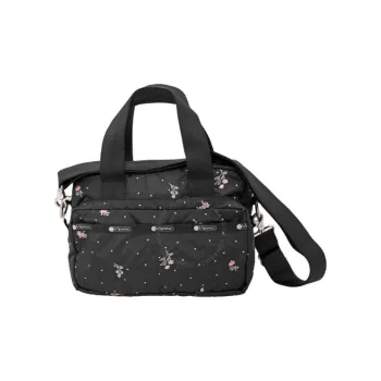 LeSportsac Nylon Shoulder Bag, Crossbody Bag, Handbag Medium Size Women's Black