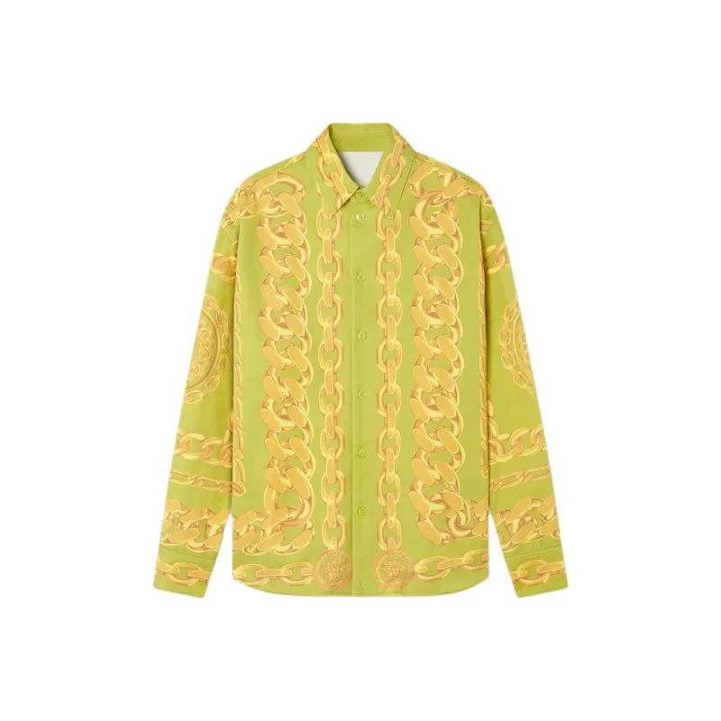 VERSACE Medusa Chains print Shirt-0