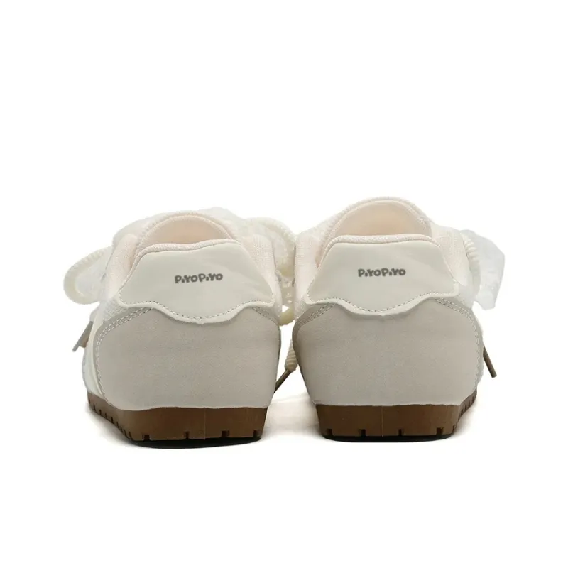 PIYOPIYO Low Top Skateboard Shoes Women's Ecru-2