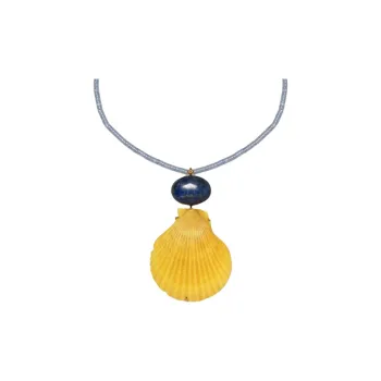 Jennifer Behr Shell Necklaces Women's Blue