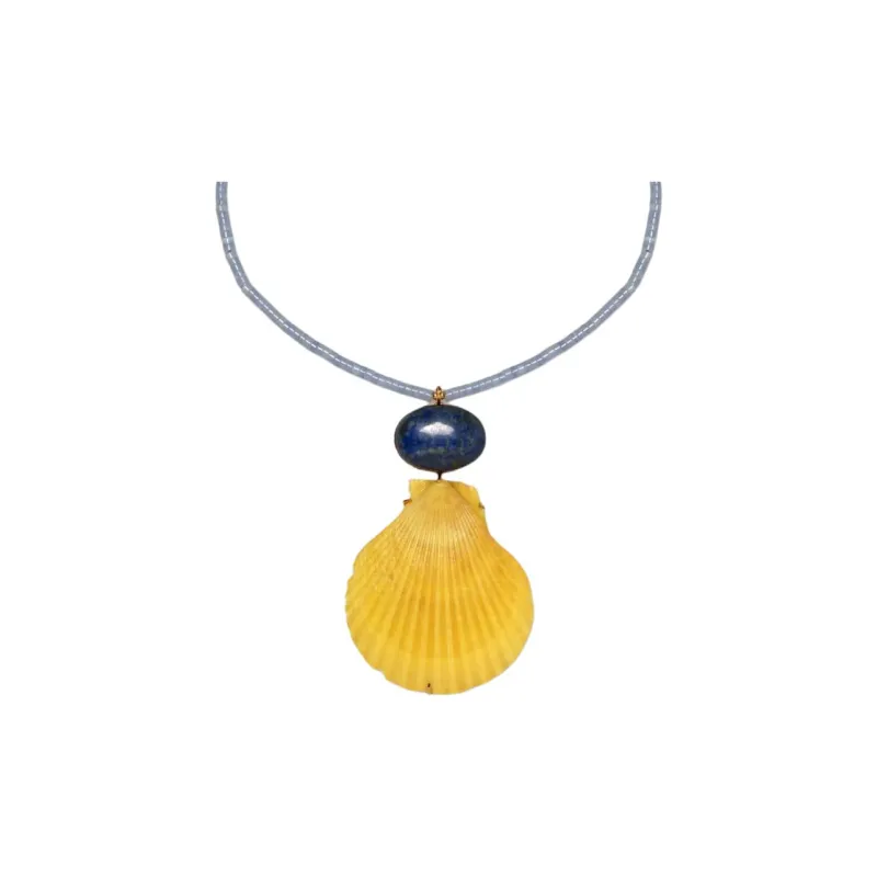Jennifer Behr Shell Necklaces Women's Blue-0