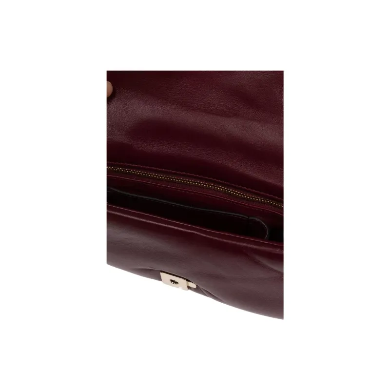GUCCI Leather Shoulder Bag, Crossbody Bag, Handbag Mini Women's Burgundy-4