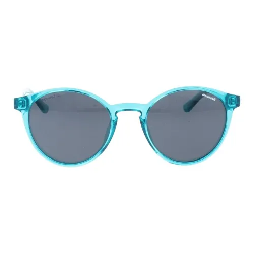 PLAYMOBIL Acetate Round Sunglasses Kids' Blue