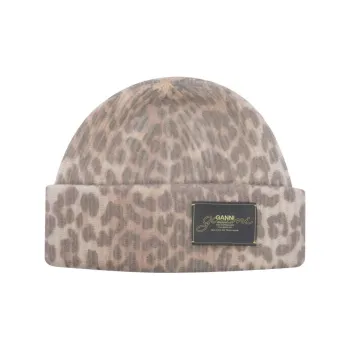 GANNI Wool, Recycled Wool, Polyamide Beanies Women's Brown