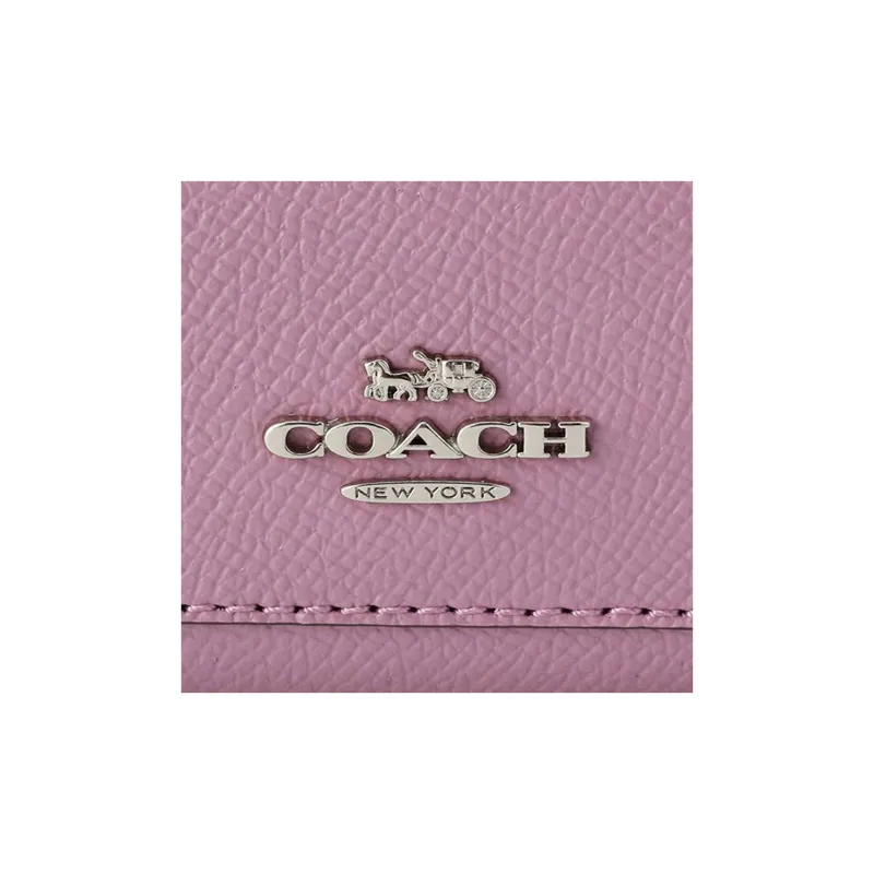 COACH Leather Wallet Trumpets Women's Light Purple-5