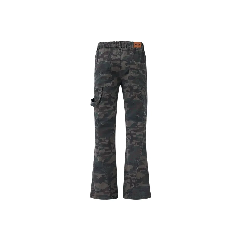 REDU Jeans Unisex Green Camouflage-1
