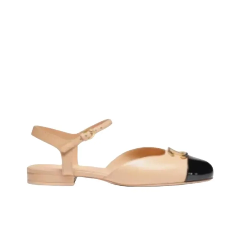 CHANEL 25P Spring Summer Casual Single Shoes Women's Beige-1