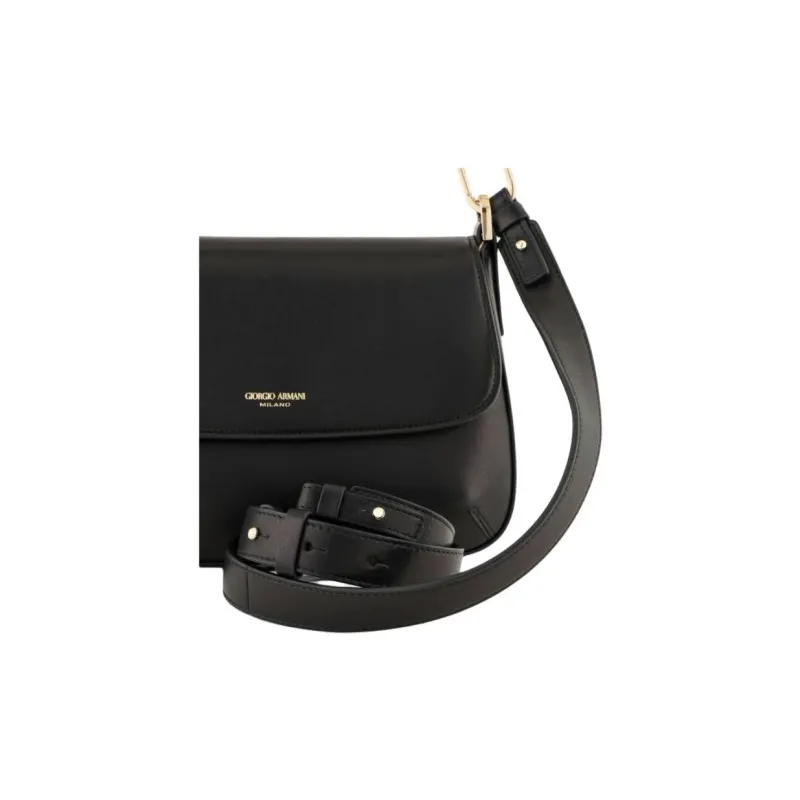 AMANI La Prima Sheepskin Handbag Trumpets Women's Black-7