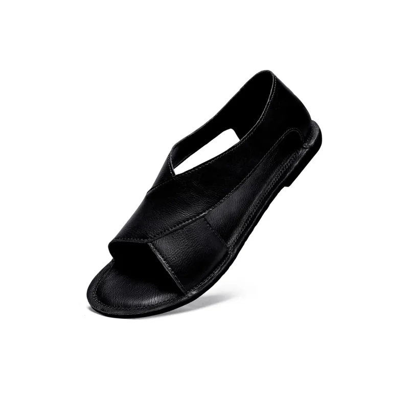 Yalu Beach Sandals Men Black/Brown-4