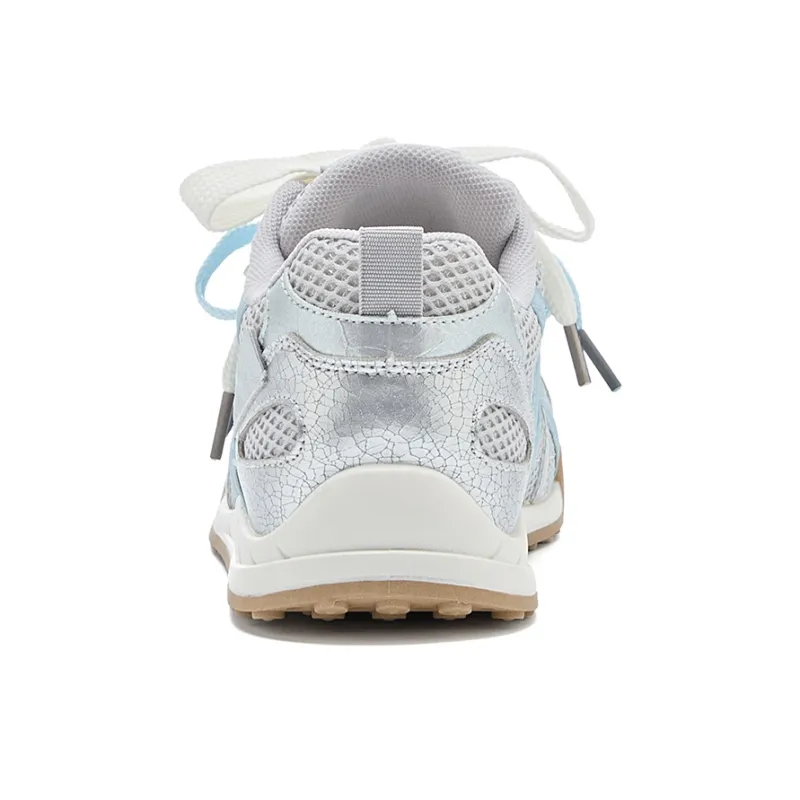 La Chapelle Abrasion Resistant Low Top Casual Shoes Women's Beige Blue-3