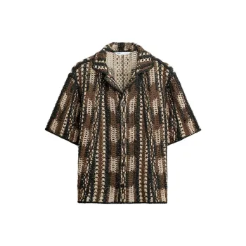 ZARA Shirts Men Brown/Black