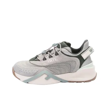 FENDI Flow Low Top Casual Shoes Women's Gray