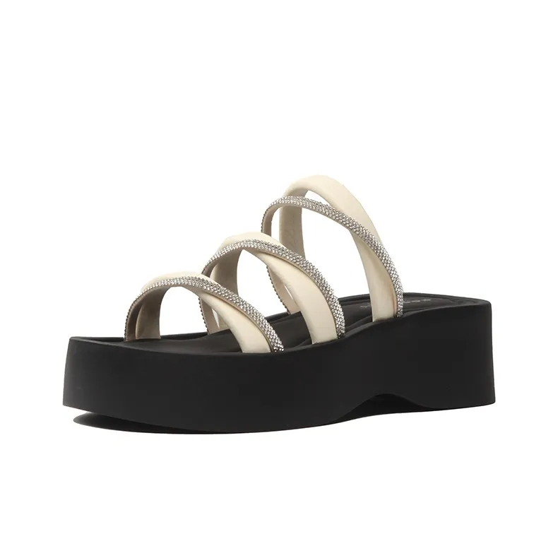 AFJI Rubber Sole Quick Dry Slide Slippers Women's-5