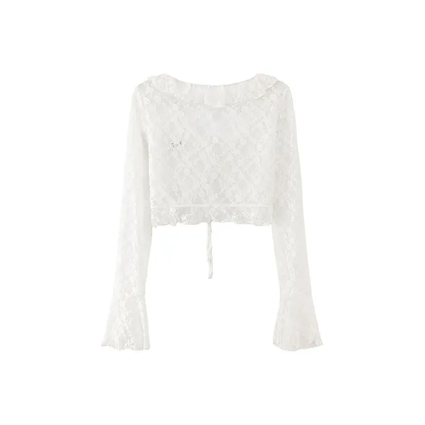 CHUU Chiffon Shirts Women's White-1