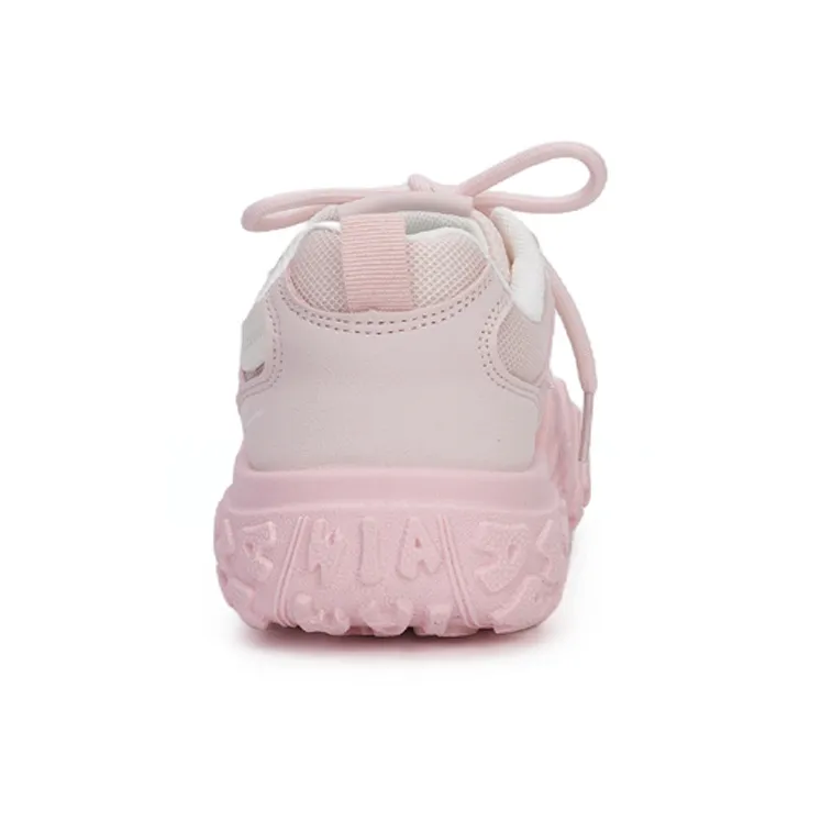 Warrior Abrasion Resistant Low Top Casual Shoes Women's Pink Beige-3