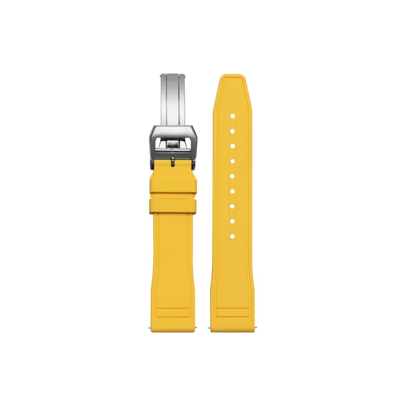 FUDIEN Compatibility With IWC Pilot Mark 'The Little Prince' Quick Release Strap Watch Band Fluoroelastomer Material-54