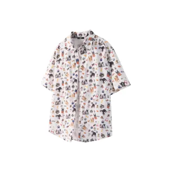 IN'S Shirts Unisex Puppy White