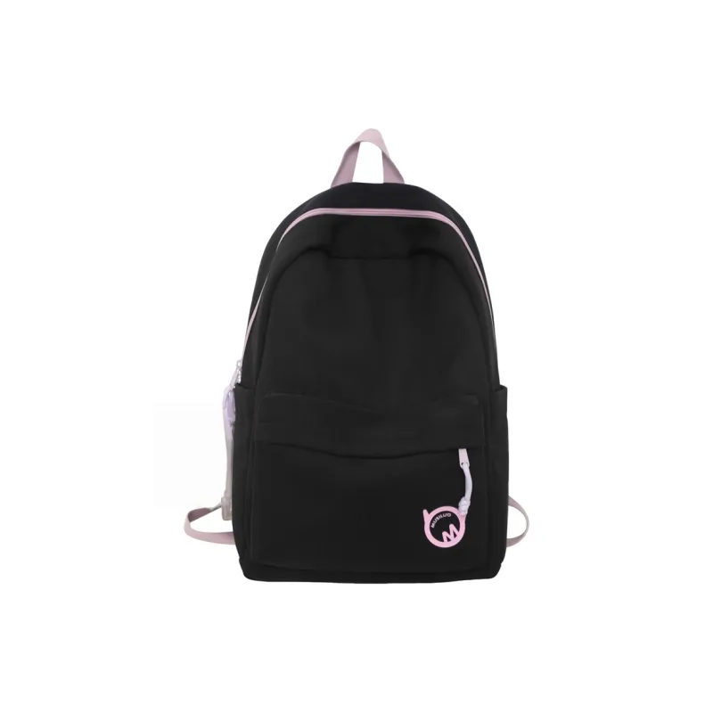 Vack Nylon Backpack Unisex White/Black/Yellow/Blue-5