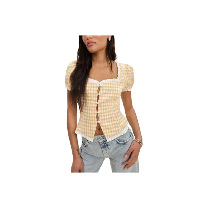 Reformation T Shirts Women's Sunshine Yellow-0