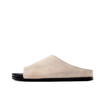 Voguhomme Slip Resistant Slide Slippers Men's Apricot
