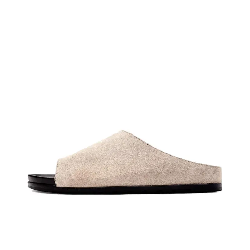 Voguhomme Slip Resistant Slide Slippers Men's Apricot-0