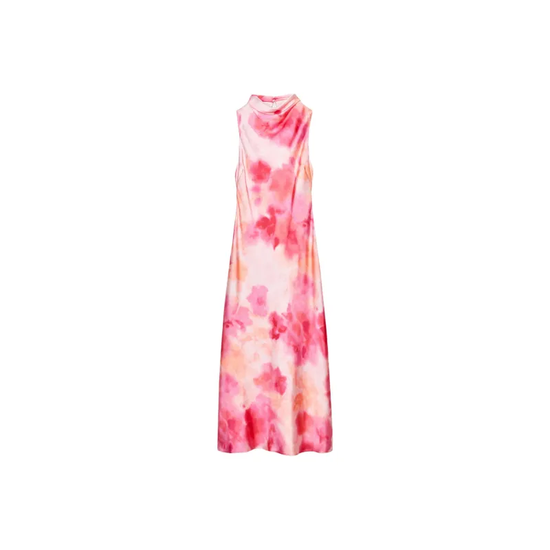 ZARA Sleeveless Dresses Women's Plum Red-0