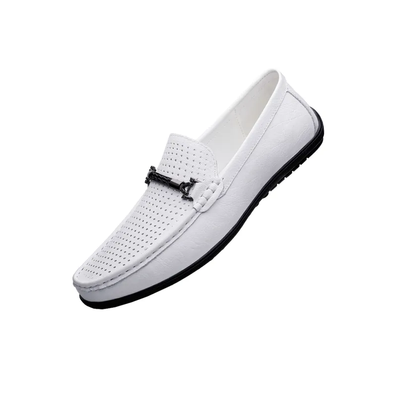 BAGE Gommino Loafers Unisex Black-2