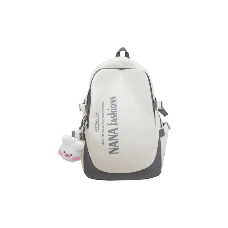 Wolfhorse Nylon Backpack Regular Unisex Black/white Gray/white Red/pink-3
