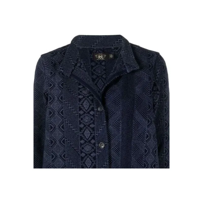 Ralph Lauren RRL Quilted Jersey Duster Coat-4