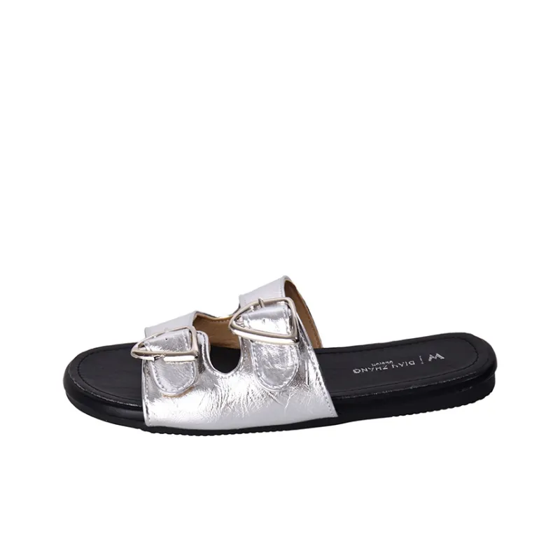AFJI Rubber Sole Abrasion Resistant Slide Slippers Women's-11