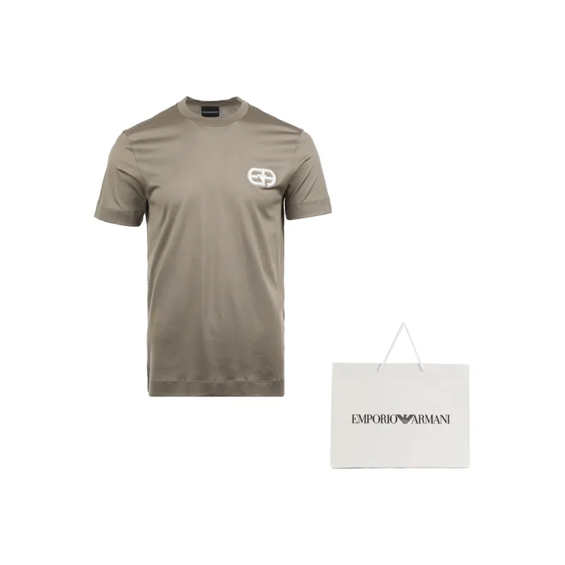 EMPORIO ARMANI SS25 T Shirt Men's Light Coffee-6