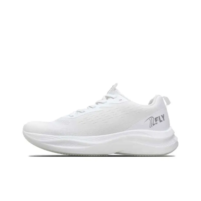 AVOCCO Running Shoes Unisex Low Top Crescent White/Thunder Black-0