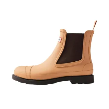 HUNTER Commando Short Chelsea Boots Men's Orange