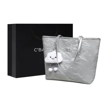 C°BANNER Synthetic Leather Shoulder Bag Tubas Women's Gray