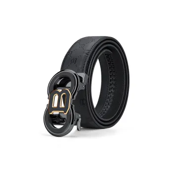 Yalu Cow Split Leather Belts Men's Width 3.5CM