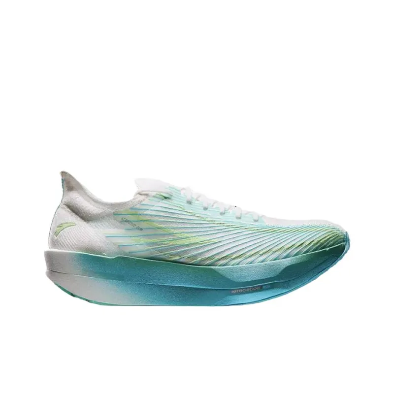 Anta C202 G9 Cushioning Anti Slip And Wear Resistant Low Top Casual Running Shoes Men's White Blue Green-1