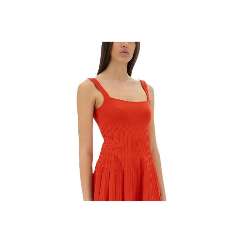 Staud SS25 Slip Dress Women's Red-2